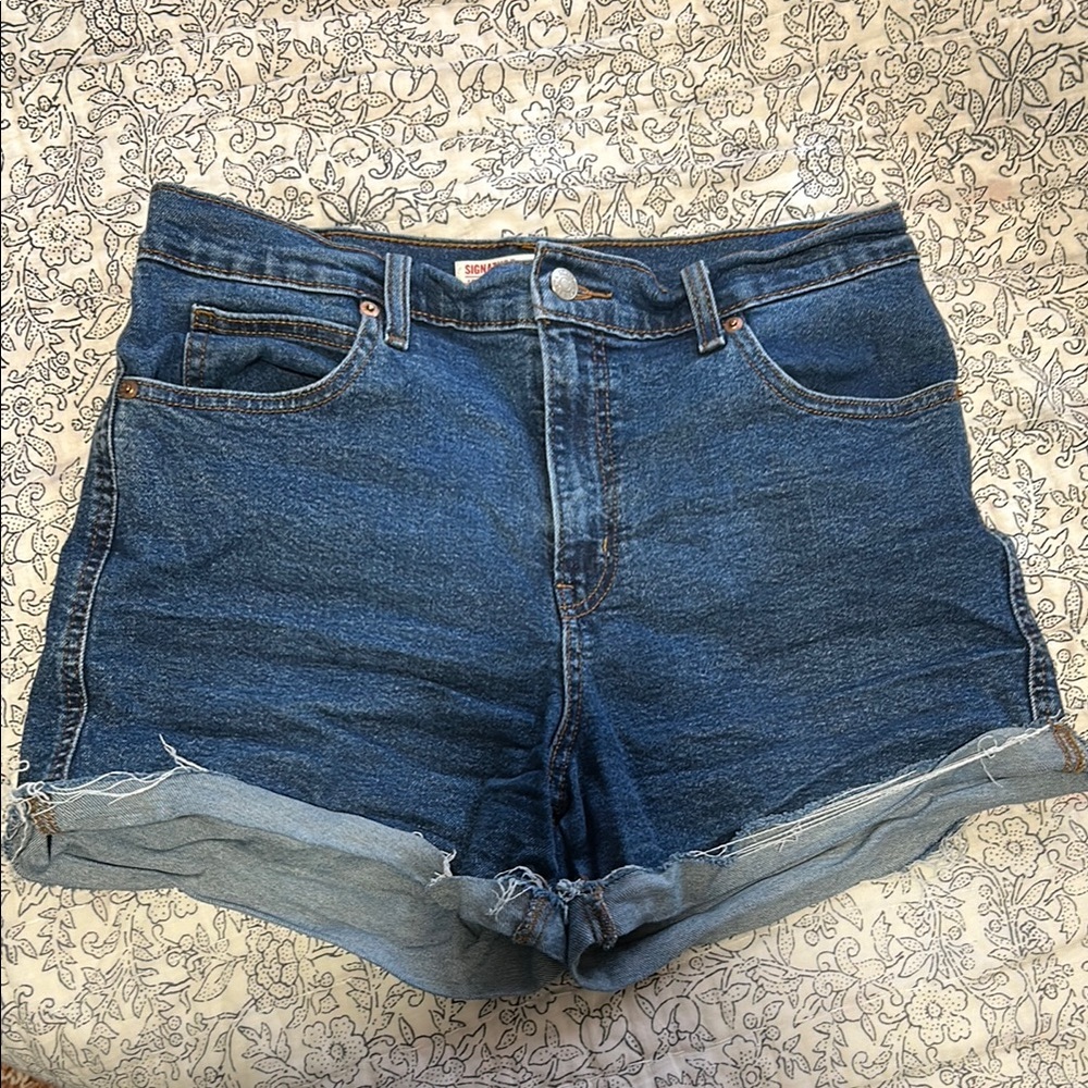Levi's Jean Shorts High-Waisted Cuffed